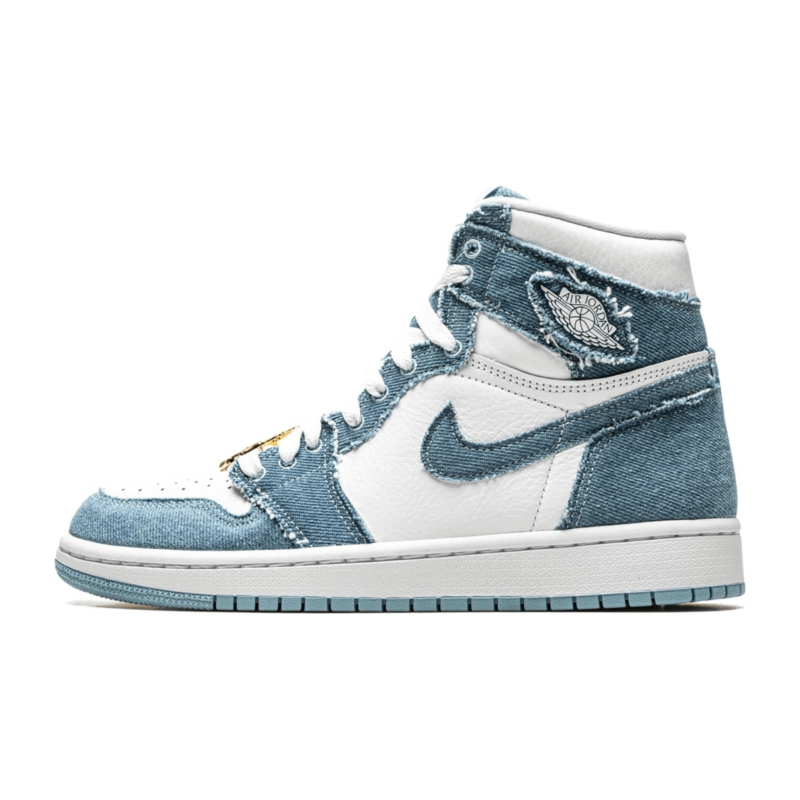 Air Jordan 1 High OG “Denim” White/Worn Blue - Metallic Gold DM9036 - 104 - UnderKicks