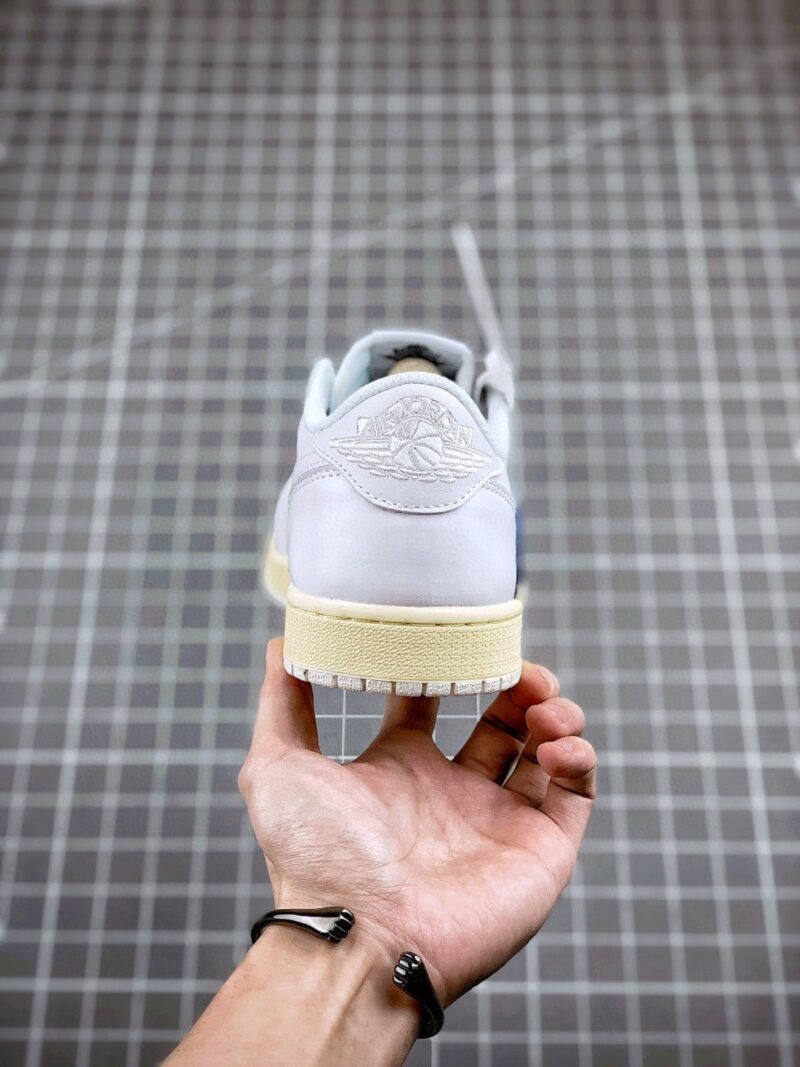 Travis Scott x fragment x Air Jordan 1 Low OG “White/Blue/Sail” - UnderKicks