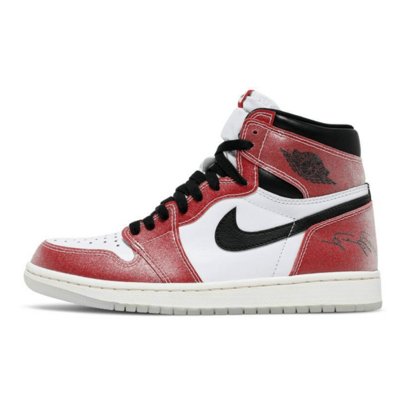 Trophy Room x Air Jordan 1 High OG SP White/Varsity Red/Sail/Black - UnderKicks