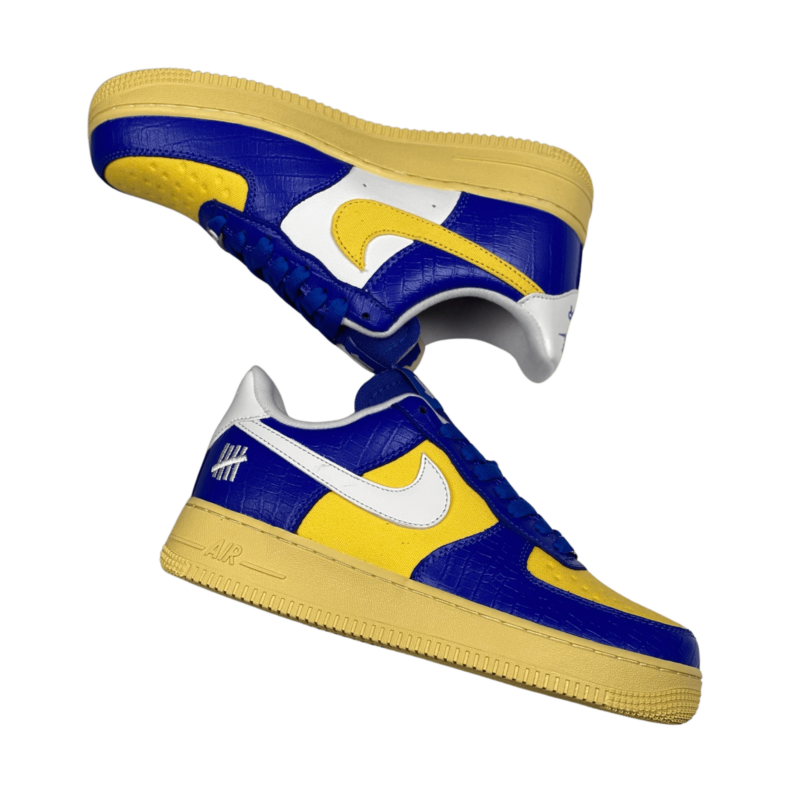 Undefeated x Nike Air Force 1 “5 On It” Blue/Yellow - UnderKicks