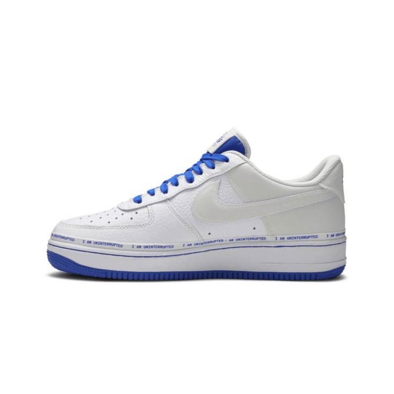 Uninterrupted x Nike Air Force 1 White/Lapis Blue - UnderKicks