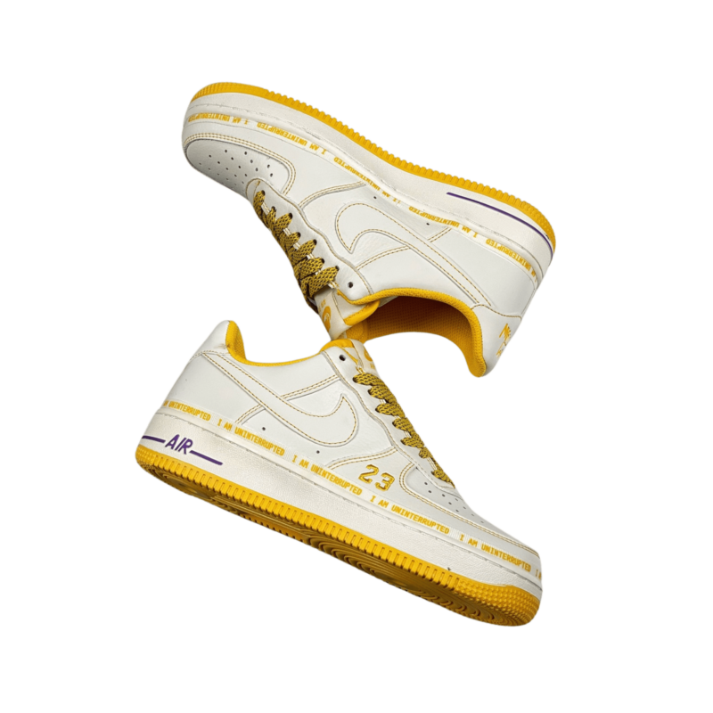 Uninterrupted x Nike Air Force 1 White/Yellow - UnderKicks