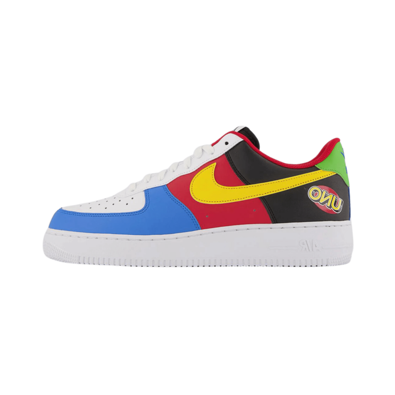 UNO x Nike Air Force 1 Low White/Yellow Zest - University Red - UnderKicks